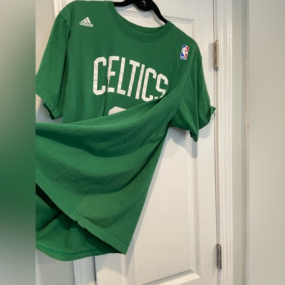 Adidas Boston Celtics Youth L Rajon Rondo #9 Cotton Graphic Print Tee Shirt - Picture 5 of 11